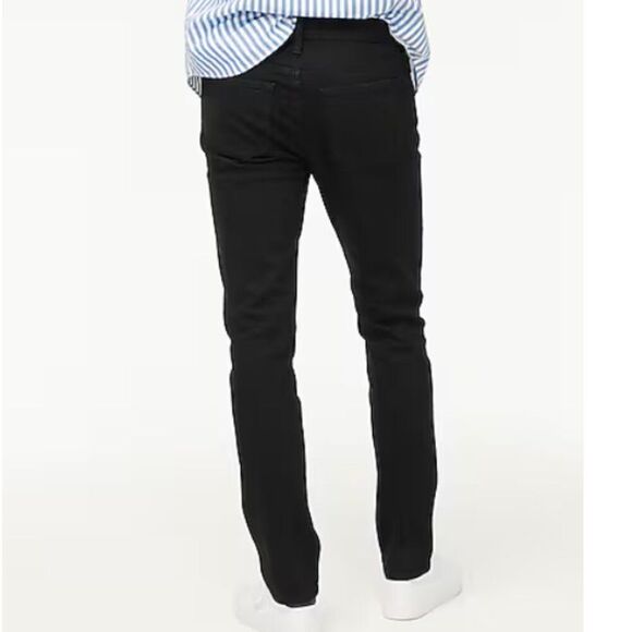 NWOT J. Crew Men's Slim-fit jean in signature flex straight black Size 33 x 32 - Picture 8 of 10